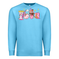 Ocean Blue unicorn coffee cups Premium Sweatshirt - NancyCooperArtShop