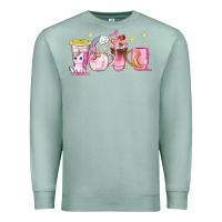 Seafoam unicorn coffee cups Premium Sweatshirt - NancyCooperArtShop