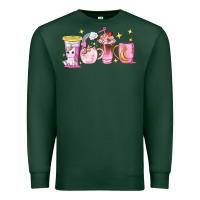 Sports Green unicorn coffee cups Premium Sweatshirt - NancyCooperArtShop
