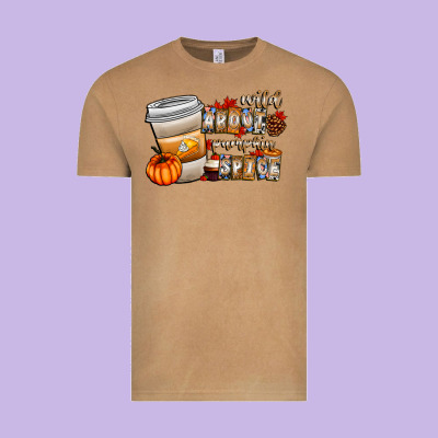 Wild About Pumpkin Spice Vintage Tee Designed By Cowhidedigitalart