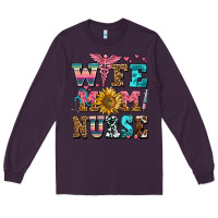 Plum wife mom nurse Long Sleeve Tee - AdoDesignShop