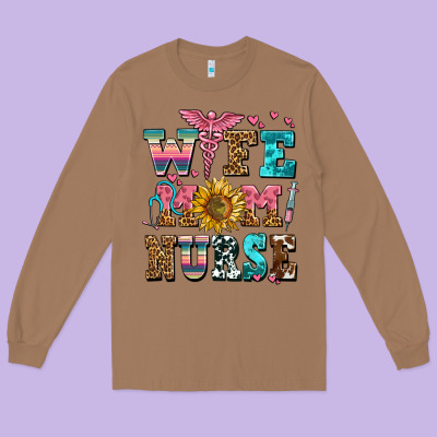 Wife Mom Nurse Long Sleeve Tee Designed By Adodesignshop