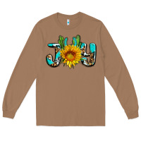 Toasted Coconut joy with sunflower and cactus ado Long Sleeve Tee - AdoDesignShop