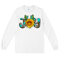 White joy with sunflower and cactus ado Long Sleeve Tee - AdoDesignShop