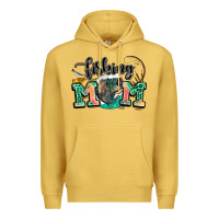 Antique Gold fishing mom Premium Hoodie - LillyAllenDesigns