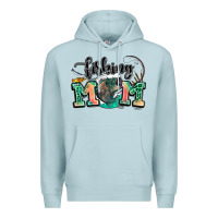 Blue Mist fishing mom Premium Hoodie - LillyAllenDesigns