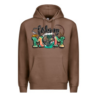 Chestnut fishing mom Premium Hoodie - LillyAllenDesigns