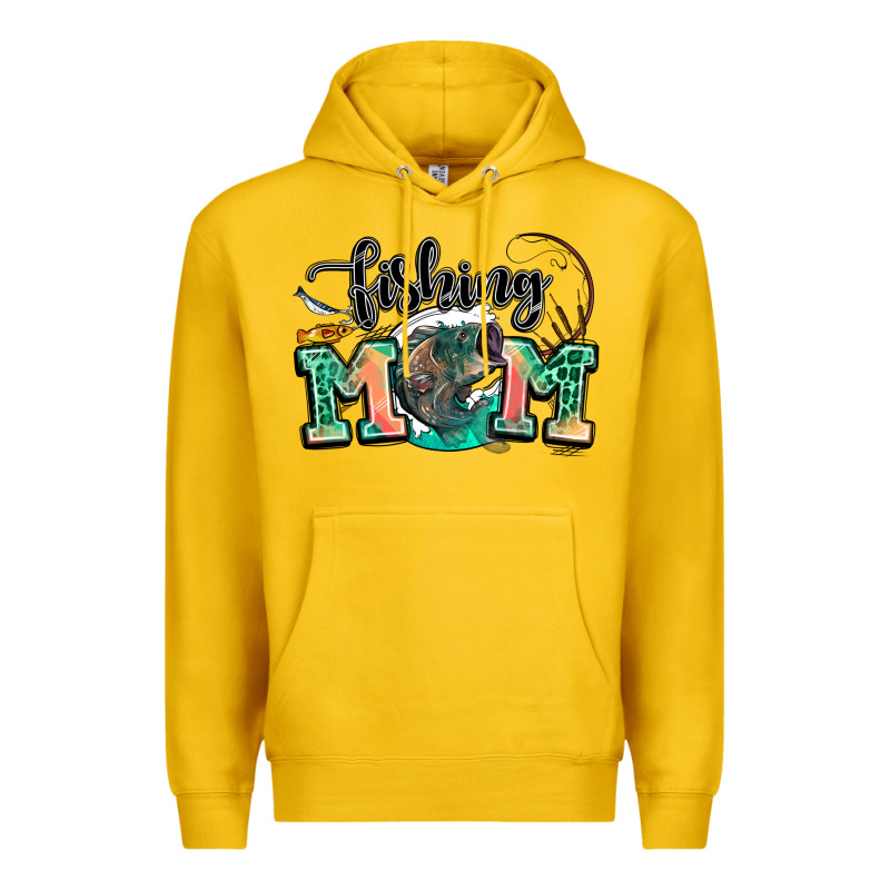 Fishing Mom Premium Hoodie by LillyAllenDesigns | Teevron