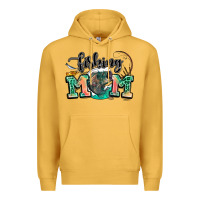 Mustard fishing mom Premium Hoodie - LillyAllenDesigns