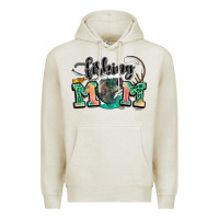 Oatmeal Heather fishing mom Premium Hoodie - LillyAllenDesigns