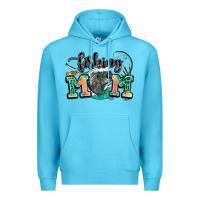 Ocean Blue fishing mom Premium Hoodie - LillyAllenDesigns