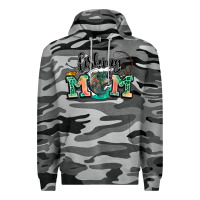 Slate Camo fishing mom Premium Hoodie - LillyAllenDesigns