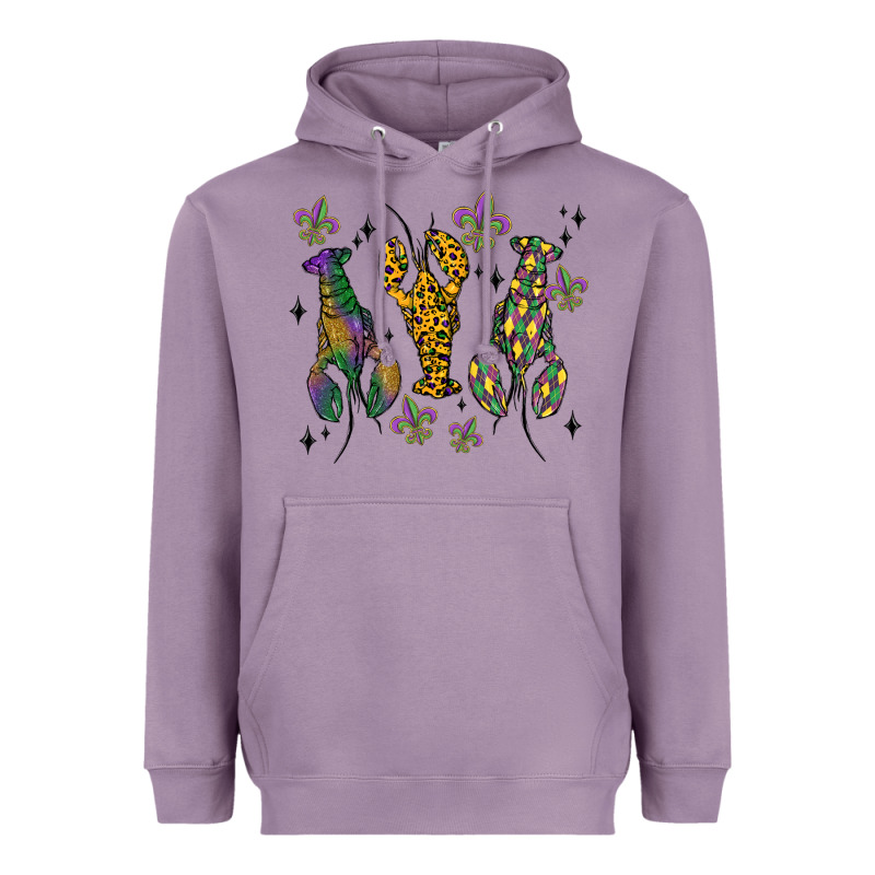 Mardi Gras Crawfish Heavyweight Hoodie by MaliasSmallBusiness | Teevron