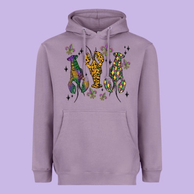 Mardi Gras Crawfish Heavyweight Hoodie Designed By Maliassmallbusiness