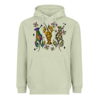 Matcha mardi gras crawfish Heavyweight Hoodie - MaliasSmallBusiness