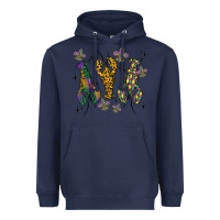 Navy mardi gras crawfish Heavyweight Hoodie - MaliasSmallBusiness