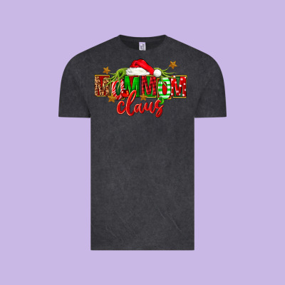 Christmas Mom Mom Claus Vintage Tee Designed By Fadigitalartstudio