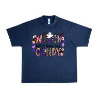 Navy Witch Better Have My Candy Urban Heavy Tee - CowhideDigitalArt