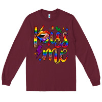 Burgundy kiss me Long Sleeve Tee - JahusDesignShop