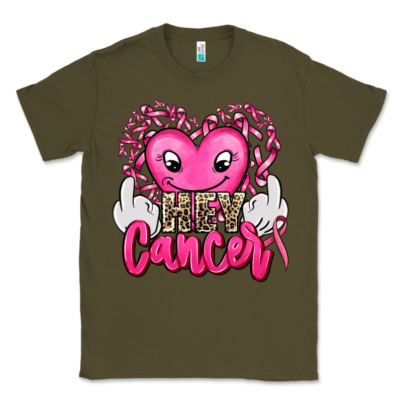Hey Cancer With Middle Fingers Classic Tee by AdoDesignShop | Teevron