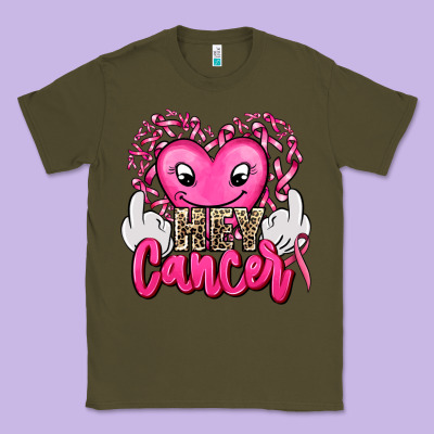 Hey Cancer With Middle Fingers Classic Tee Designed By Adodesignshop