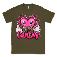Army Green hey cancer with middle fingers Classic Tee - AdoDesignShop