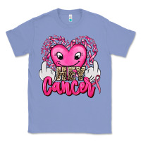 Colony Blue hey cancer with middle fingers Classic Tee - AdoDesignShop