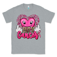 Heather Grey hey cancer with middle fingers Classic Tee - AdoDesignShop