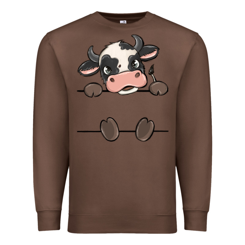 Custom Cow Premium Sweatshirt by MaliasSmallBusiness | Teevron