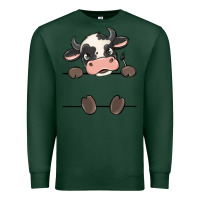 Sports Green custom cow Premium Sweatshirt - MaliasSmallBusiness