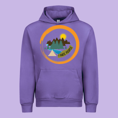 I Hate People Camping Hiking Urban Hoodie Designed By Bettercallsaul