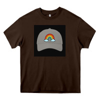 Chocolate Brown capt america Heavy Core Tee - Rosma