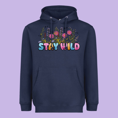Stay Wild Heavyweight Hoodie Designed By Maliassmallbusiness