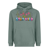 Sage stay wild Heavyweight Hoodie - MaliasSmallBusiness