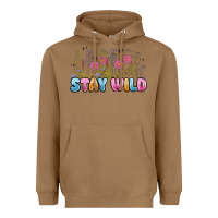 Toasted Coconut stay wild Heavyweight Hoodie - MaliasSmallBusiness
