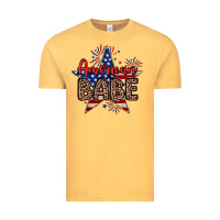Vintage Mustard American babe Vintage Tee - Neo Western