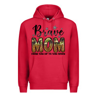 Cardinal brave mom from son up to son down Premium Hoodie - LillyAllenDesigns