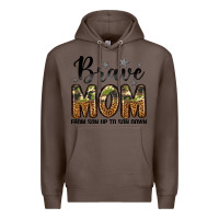 Coffee brave mom from son up to son down Premium Hoodie - LillyAllenDesigns