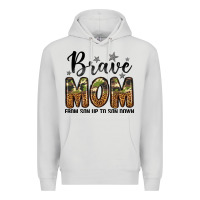 Dove Grey brave mom from son up to son down Premium Hoodie - LillyAllenDesigns