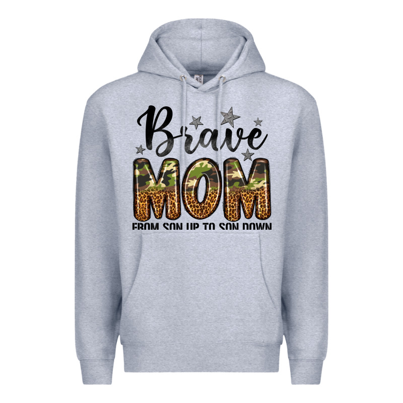 Brave Mom From Son Up To Son Down Premium Hoodie by LillyAllenDesigns | Teevron