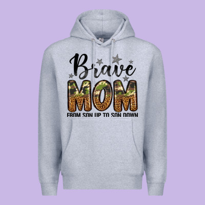 Brave Mom From Son Up To Son Down Premium Hoodie Designed By Lillyallendesigns