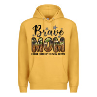 Mustard brave mom from son up to son down Premium Hoodie - LillyAllenDesigns