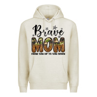 Oatmeal Heather brave mom from son up to son down Premium Hoodie - LillyAllenDesigns