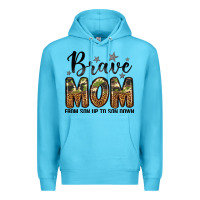 Ocean Blue brave mom from son up to son down Premium Hoodie - LillyAllenDesigns