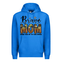 True Royal brave mom from son up to son down Premium Hoodie - LillyAllenDesigns