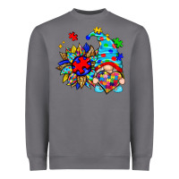 Storm autism sunflower gnome Heavyweight Sweatshirt - Zillion Design Studio