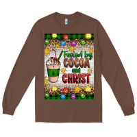 Chestnut christmas fueled by cocoa and christ Long Sleeve Tee - Artiststas