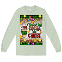 Christmas Fueled By Cocoa And Christ Long Sleeve Tee | Teevron