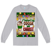 Moon Dust christmas fueled by cocoa and christ Long Sleeve Tee - Artiststas