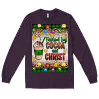 Plum christmas fueled by cocoa and christ Long Sleeve Tee - Artiststas